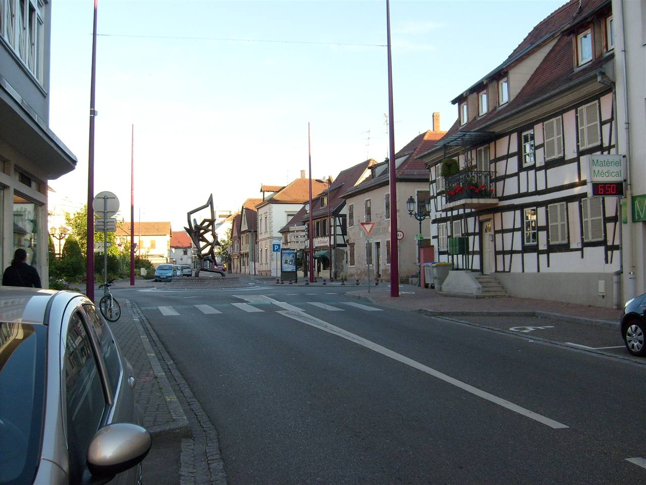 Rue du Général-Leclerc à Bischheim — archive, ne représente ni le chantier du Guirbaden ni les installations EDEN